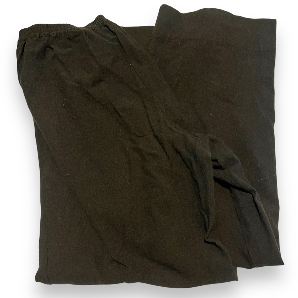 Soft Surroundings Black Pull On Pants Womens Medium 25977 Elastic Waist